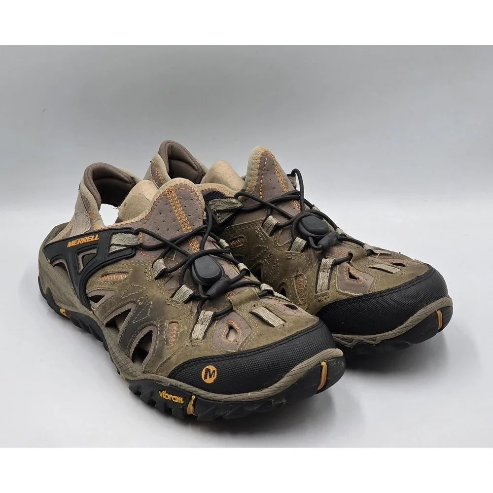 Merrell All Out Blaze Sieve J65243 Brindle Butterscotch Men's 8 Sandals Outdoor